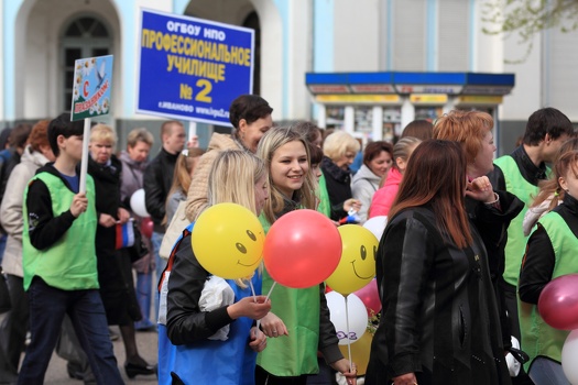 1 Мая 2012, Эстафета и Парад, г. Иваново